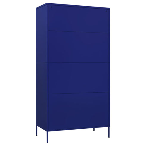 Lady Jillian -  Wardrobe Navy Blue 90x50x180 cm Steel